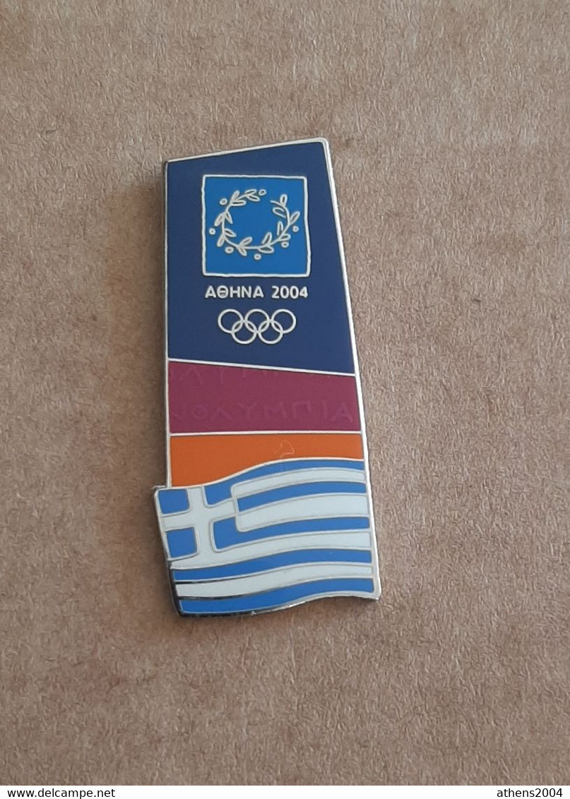 Athens 2004 Olympic Games - Greek Flag Pin #6 - Jeux Olympiques