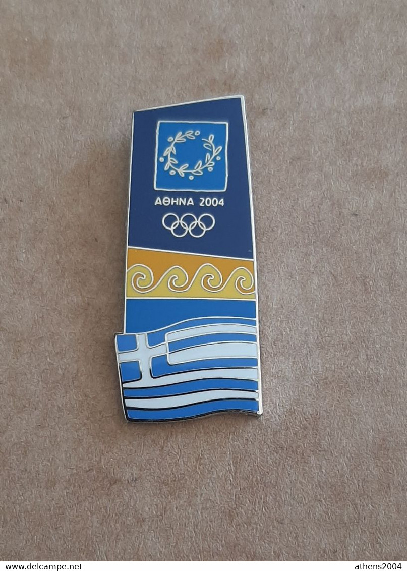 Athens 2004 Olympic Games - Greek Flag Pin #7 - Jeux Olympiques