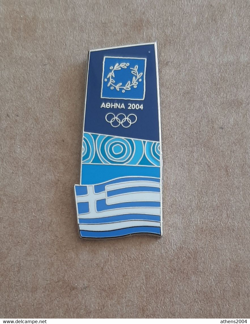 Athens 2004 Olympic Games - Greek Flag Pin #9 - Jeux Olympiques