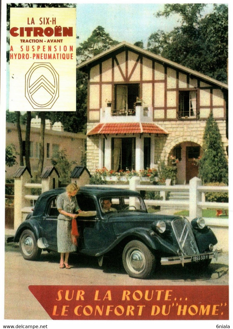 12568 CITROEN  TRACTION  SIX H VOITURE  Automobile Française N° 103  éditions Centenaire .  (Recto-verso) - Turismo