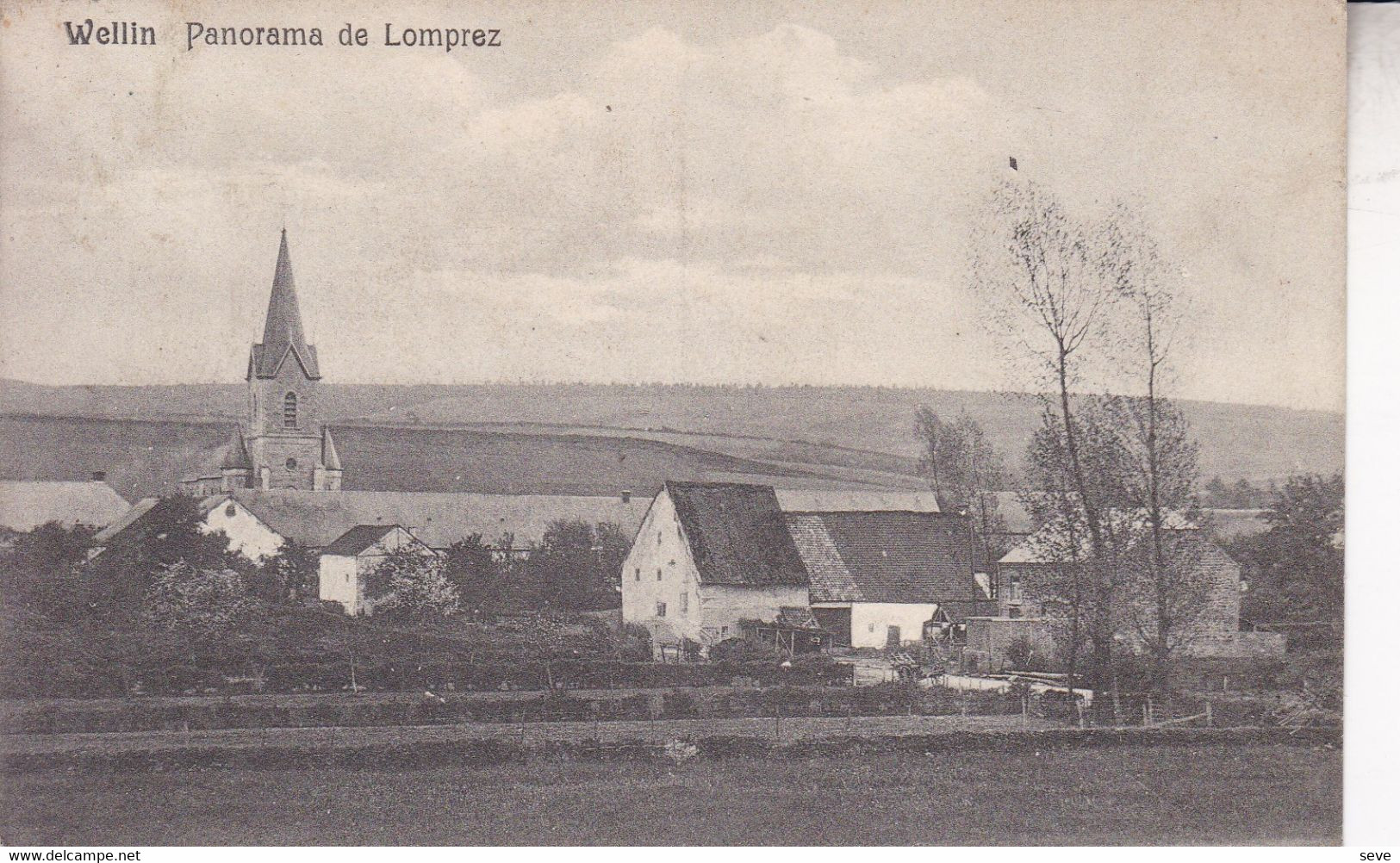 WELLIN Panorama De Lomprez Postée En 1913 - Wellin