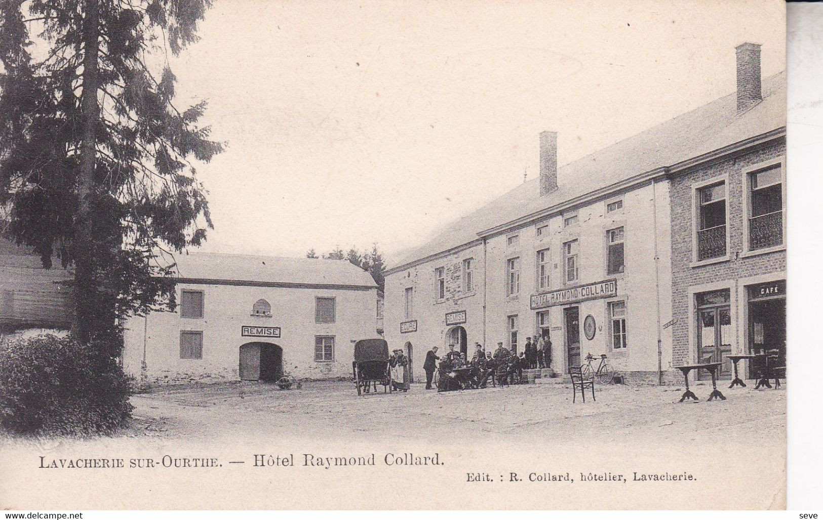 LAVACHERIE Hôtel Raymond COLLARD  Postée En 1906 - Sainte-Ode