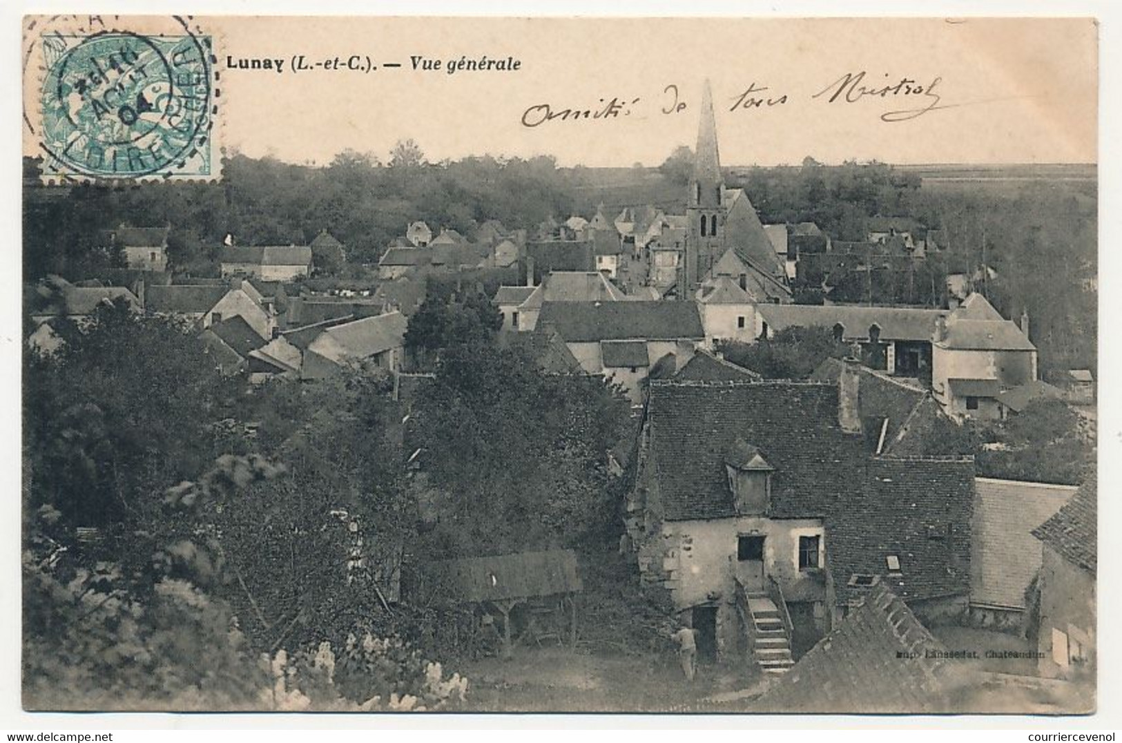 CPA - LUNAY ( Loir Et Cher) - Vue Générale - Autres & Non Classés