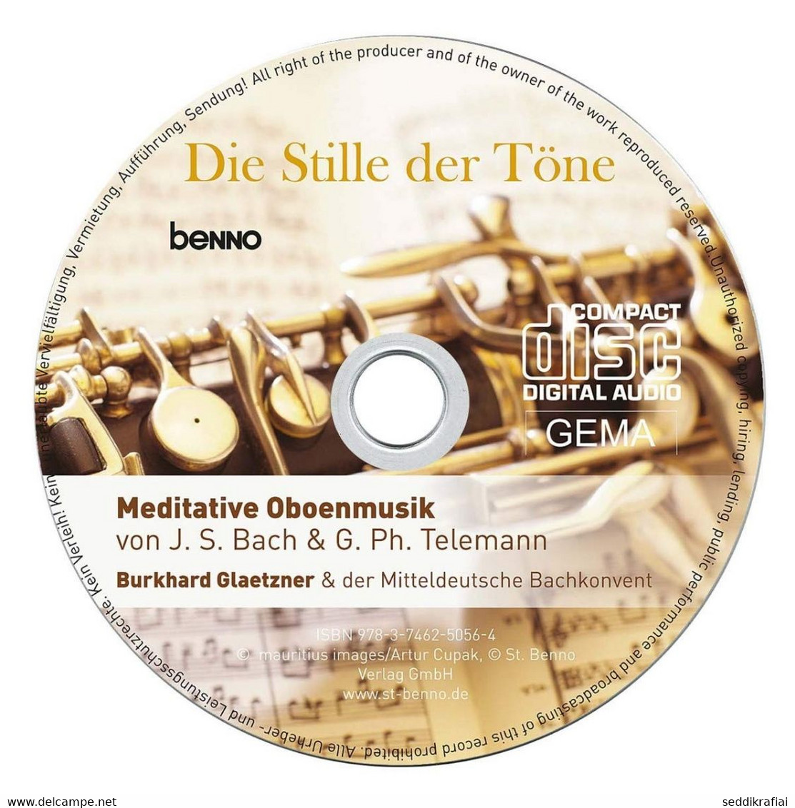 CD Die Stille Der Töne : Meditative Oboenmusik Von J. S. Bach - Sonstige - Deutsche Musik