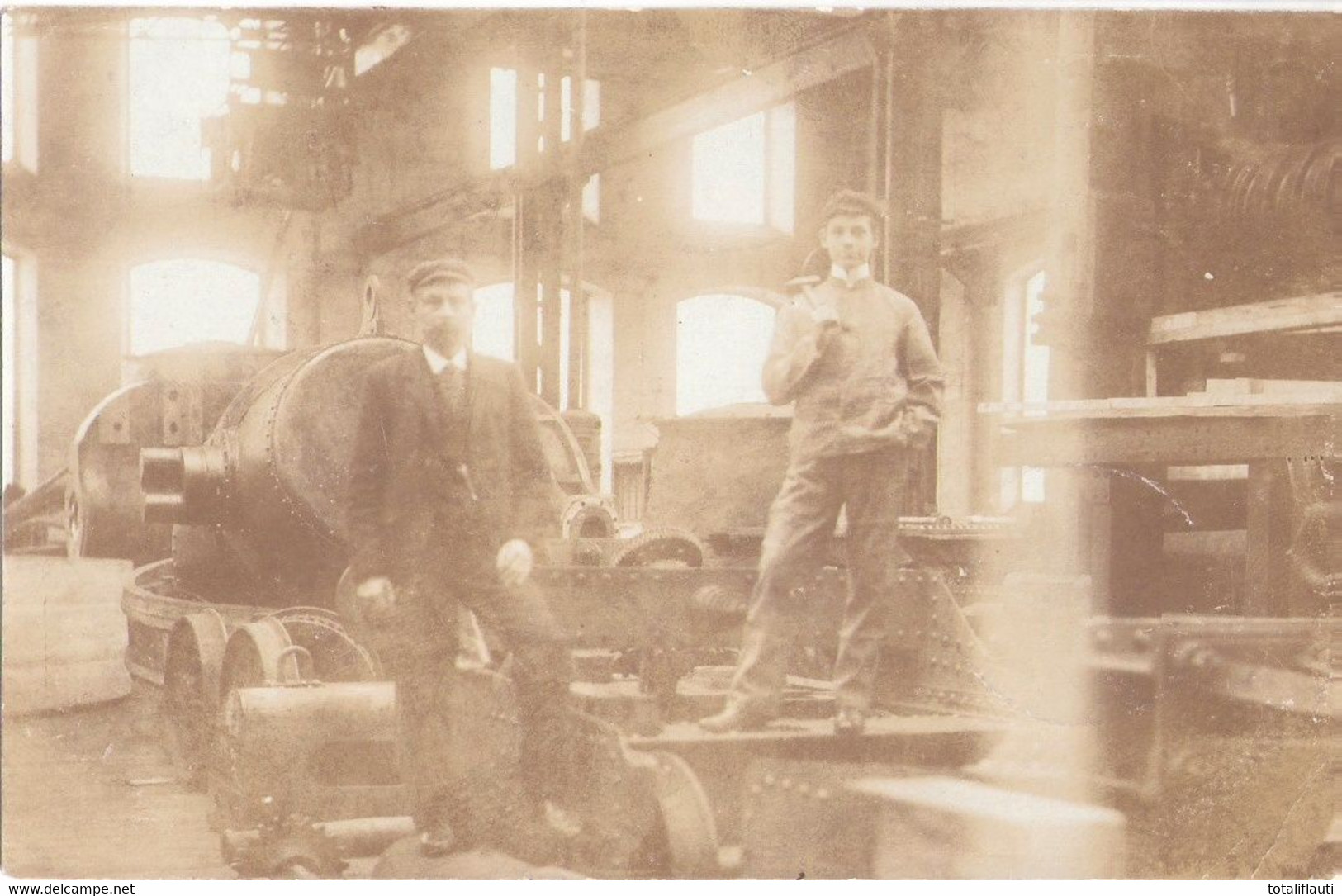 JÜNKERATH Eifel Gemeinde Gerolstein Arbeiter Und Ingenieur Th Zilliken In Werkhalle 1.11.1905 Gelaufen - Gerolstein