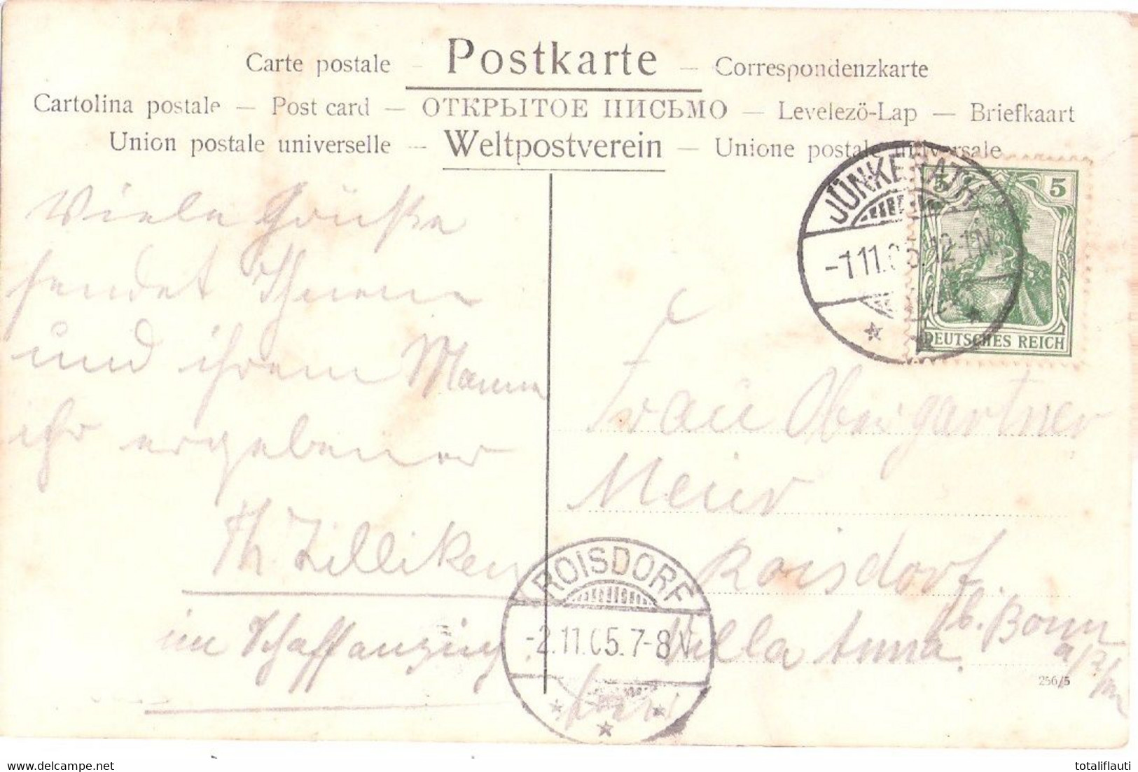 JÜNKERATH Eifel Gemeinde Gerolstein Arbeiter Und Ingenieur Th Zilliken In Werkhalle 1.11.1905 Gelaufen - Gerolstein