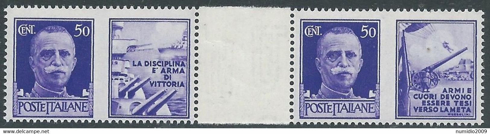 1942 REGNO PROPAGANDA DI GUERRA 50 CENT PONTE MNH ** - M20-3 - Oorlogspropaganda