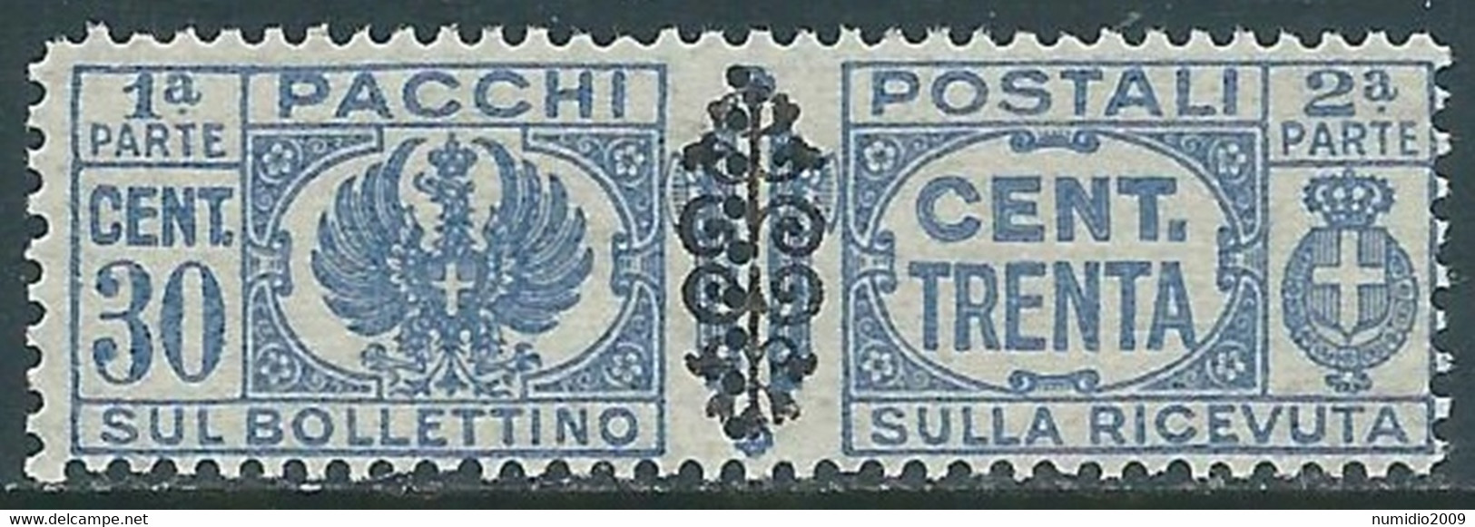 1945 LUOGOTENENZA PACCHI POSTALI 30 CENT MNH ** - RB14-7 - Colis-postaux