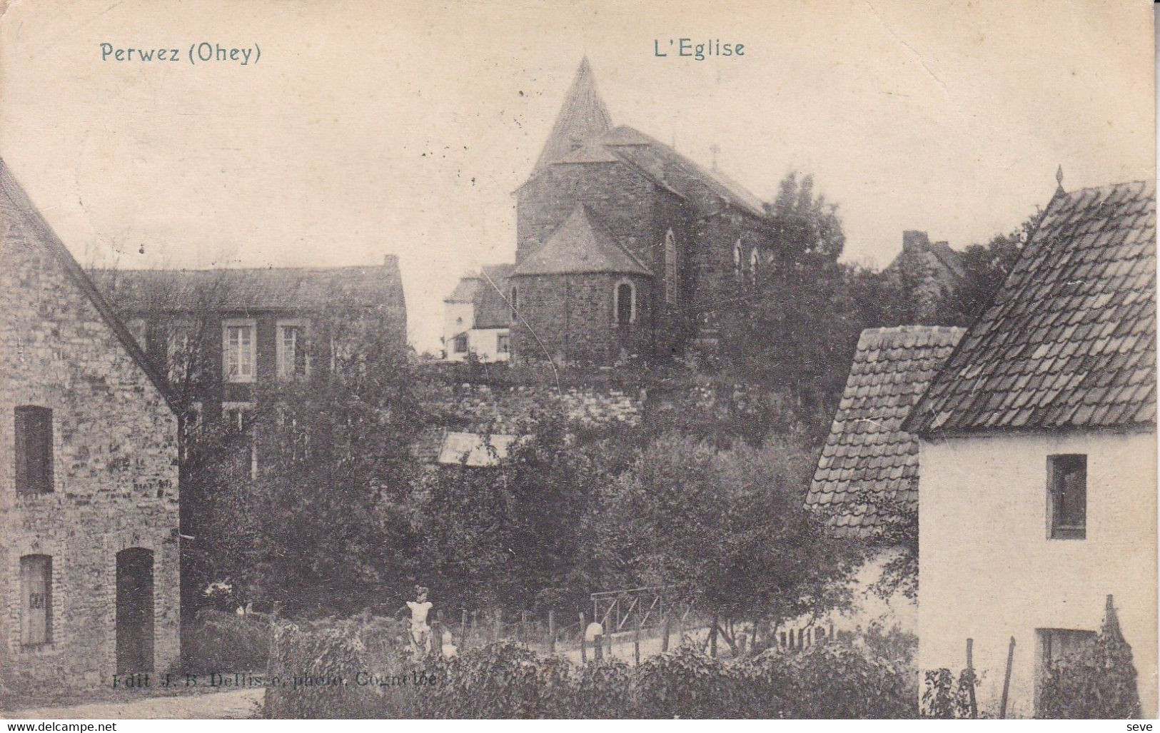 PERWEZ OHEY L'église Carte Postée En 1911 - Ohey