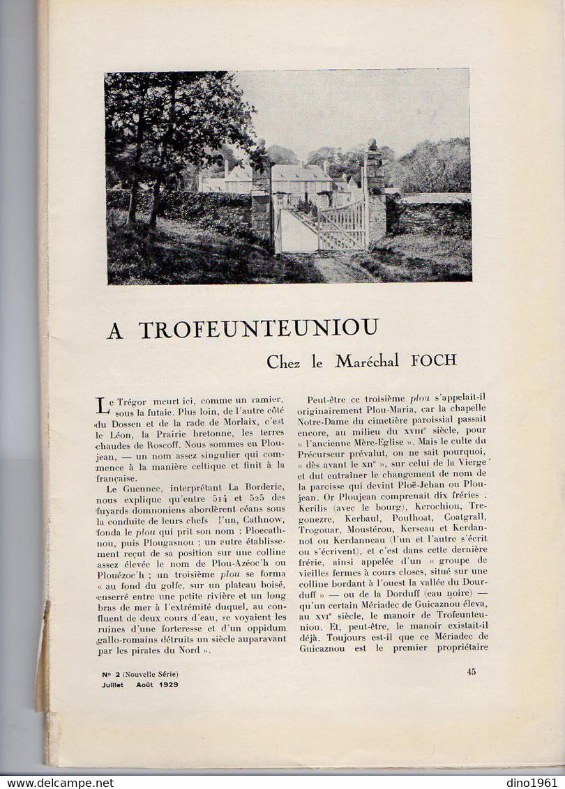 VP20.354 - SAINT - BRIEUC X RENNES 1929 - Revue Mensuelle / Bretagne / Directeur - Fondateur O,- L. AUBERT - 1900 - 1949