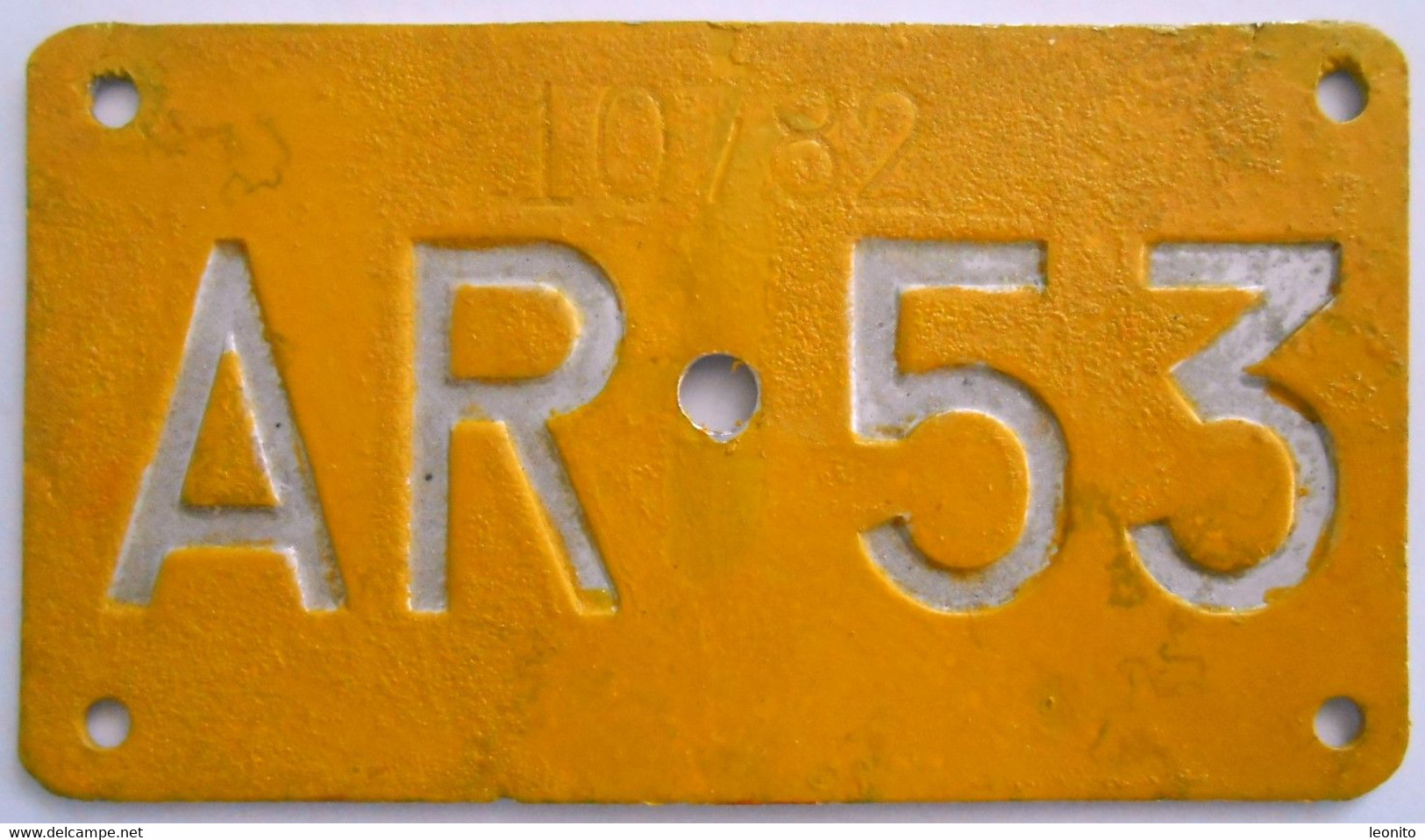 Velonummer Appenzell Ausserrhoden AR 53 - Plaques D'immatriculation