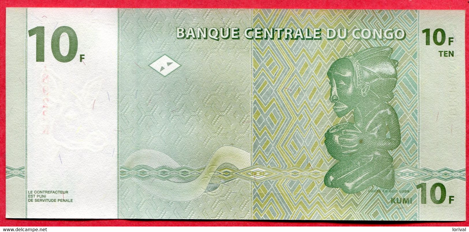 10 Francs 1997 Neuf 3 Euros - República Del Congo (Congo Brazzaville)