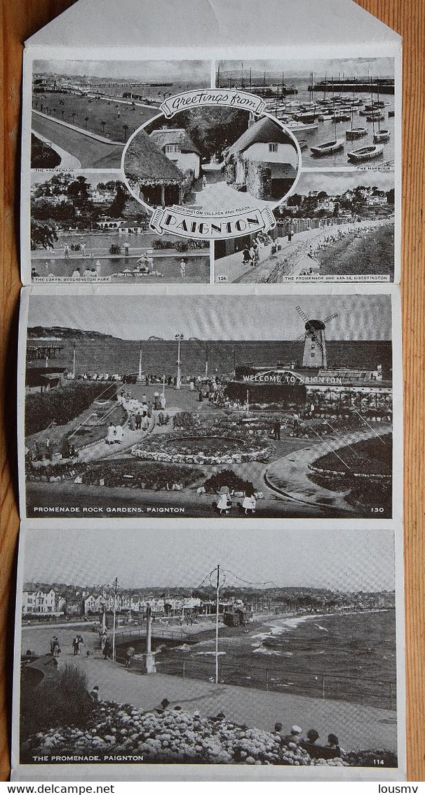 6 Views Of Paignton - Greetings Letter Card - Promenade - Goodrington Sands - Cokington Forge ...  - (n°23859) - Paignton