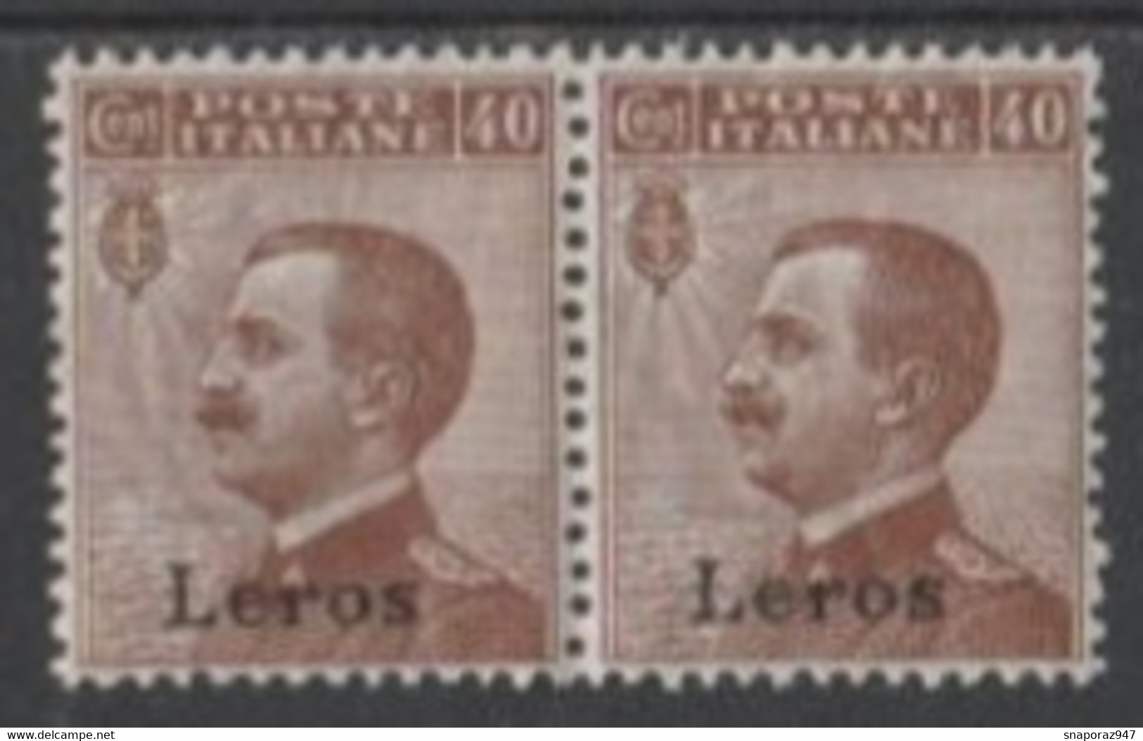 1912 Egeo (Lero) 40c. Gomma Originale Integra MNH** - Egée (Lero)