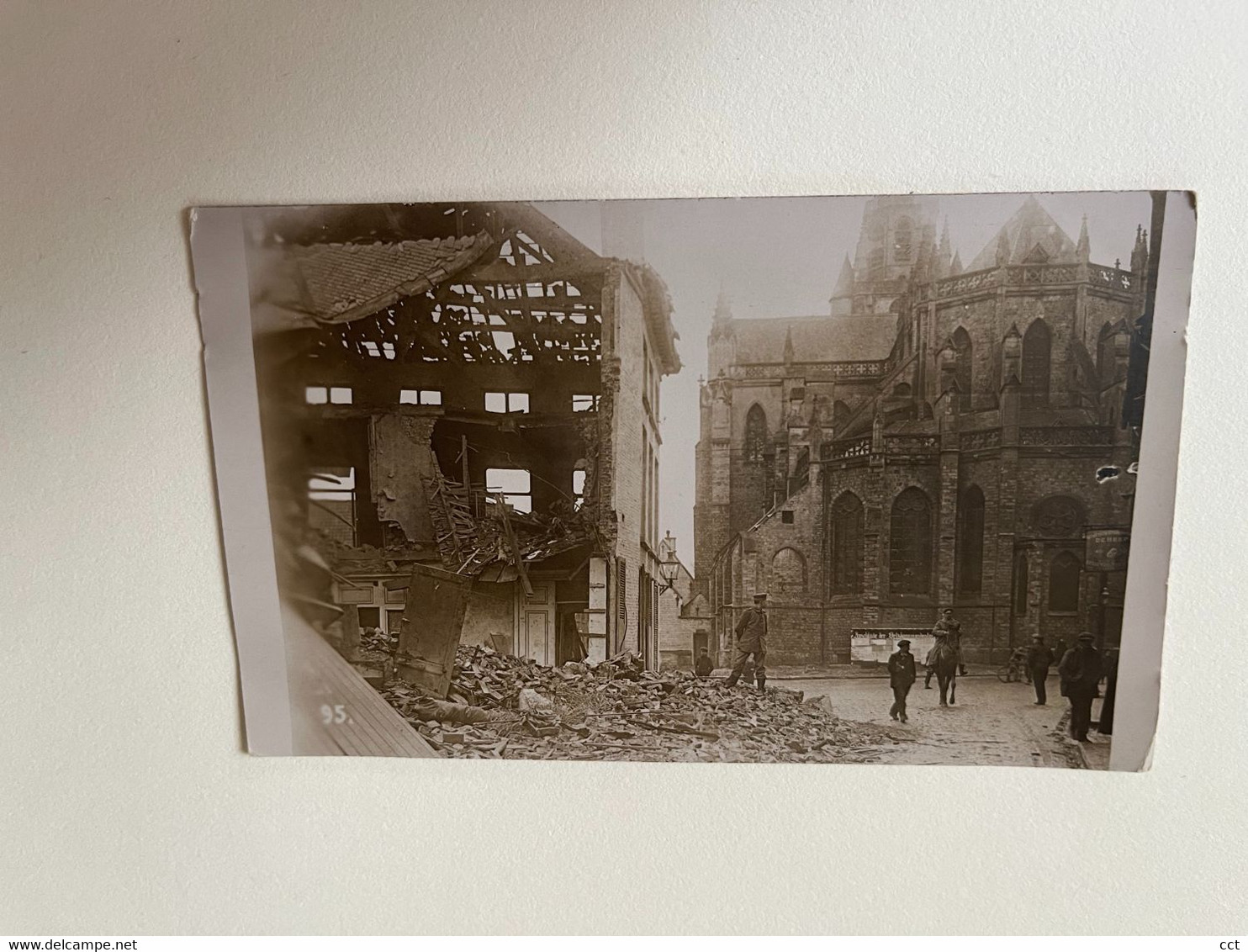 Wervik   Fotokaart Vernielingen Tijdens De Eerste Wereldoorlog - Wervik