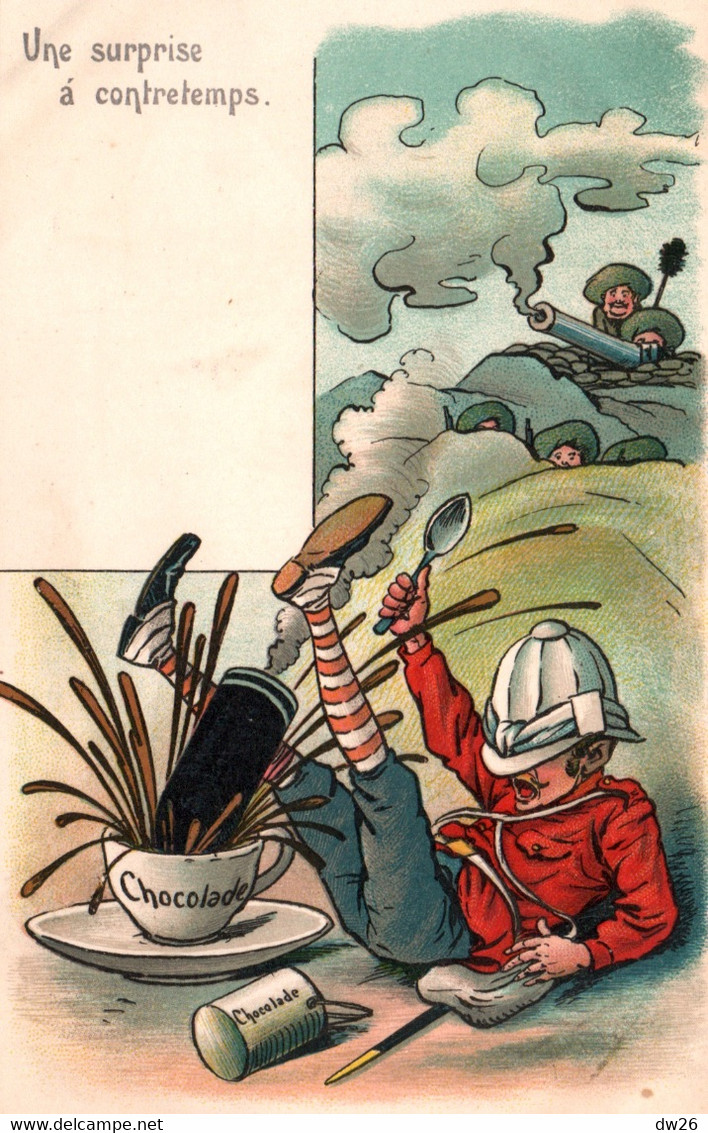 Carte Satirique Non Circulée, Illustration Arthur Thiele: Une Surprise à Contretemps (Guerre Des Boers) - Sátiras