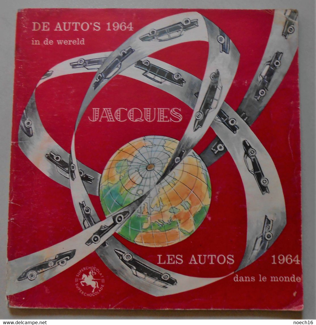 Album Chromos Chocolat Jacques Complet - Autos 1964 Dans Le Monde - Albums & Catalogues