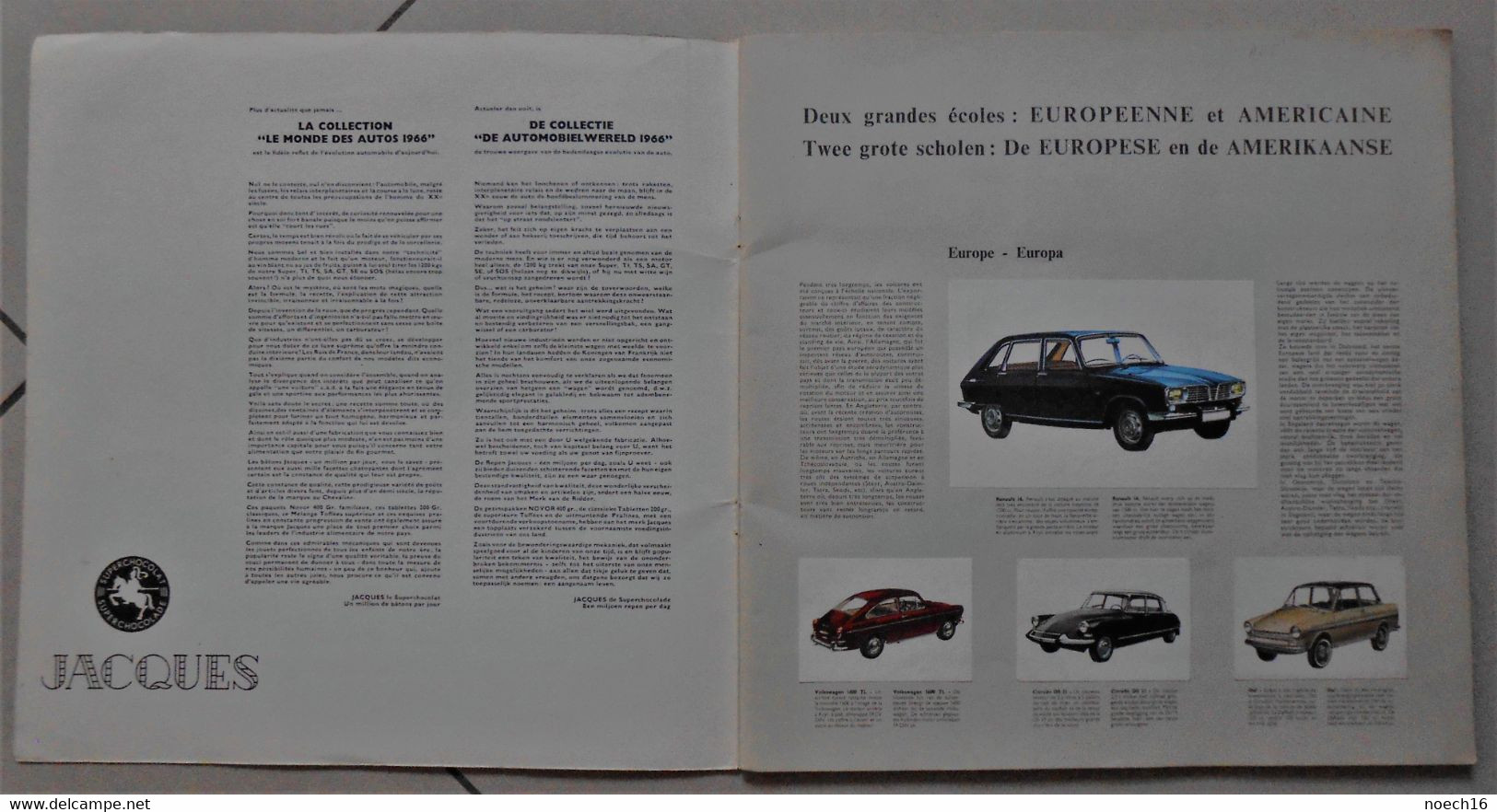 Album Chromos Chocolat Jacques Complet - Le Monde Des Autos 1966 - Albums & Catalogues