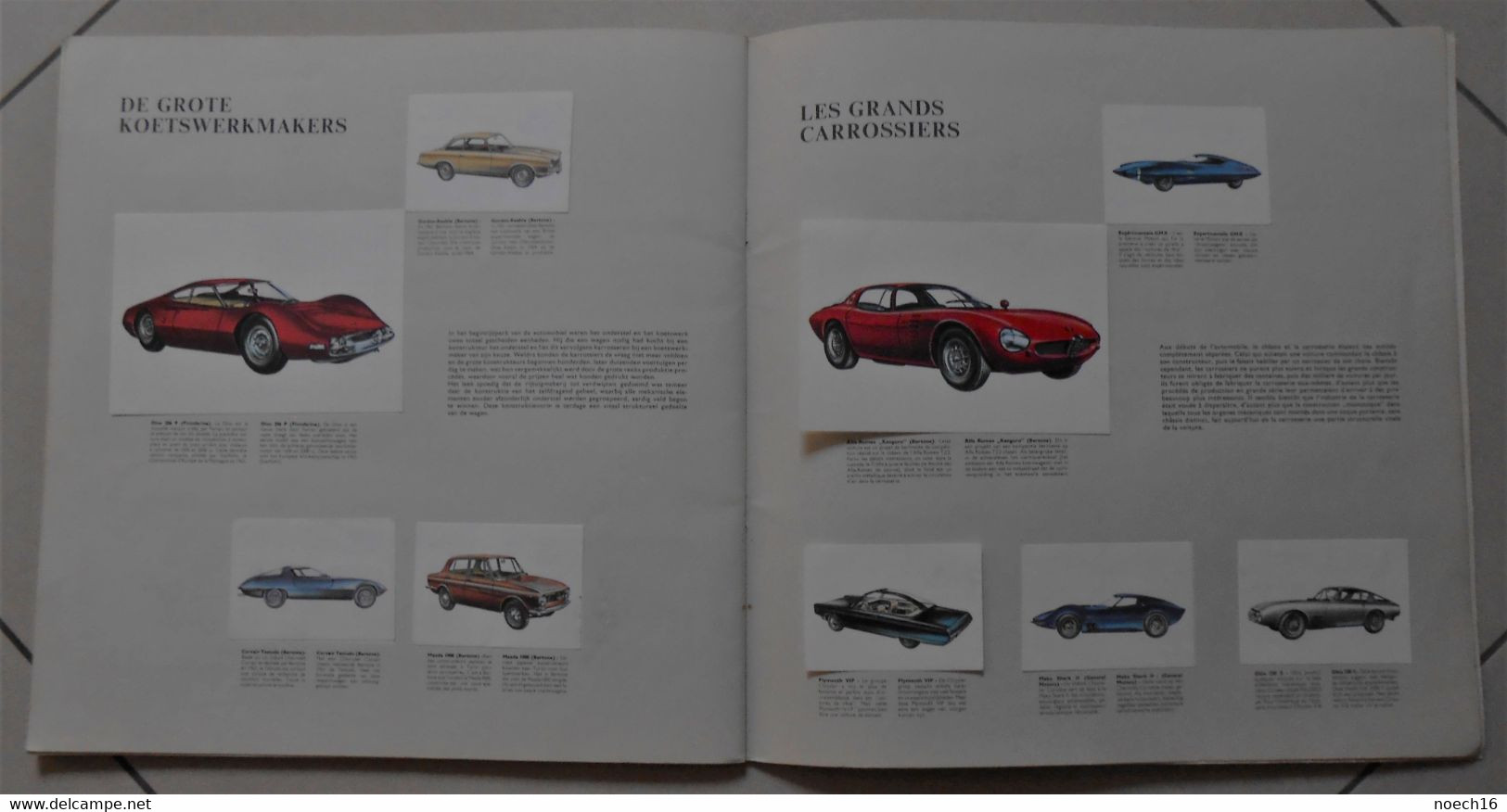 Album chromos Chocolat Jacques complet - Le Monde des Autos 1966