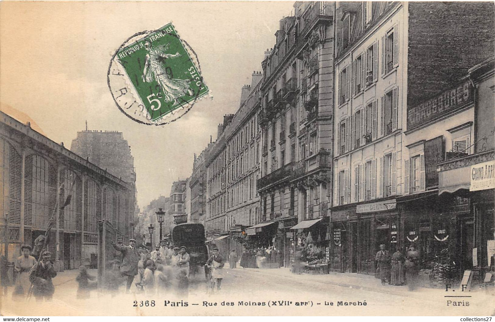PARIS-75013- RUE DES MOINES - LE MARCHE - Arrondissement: 13