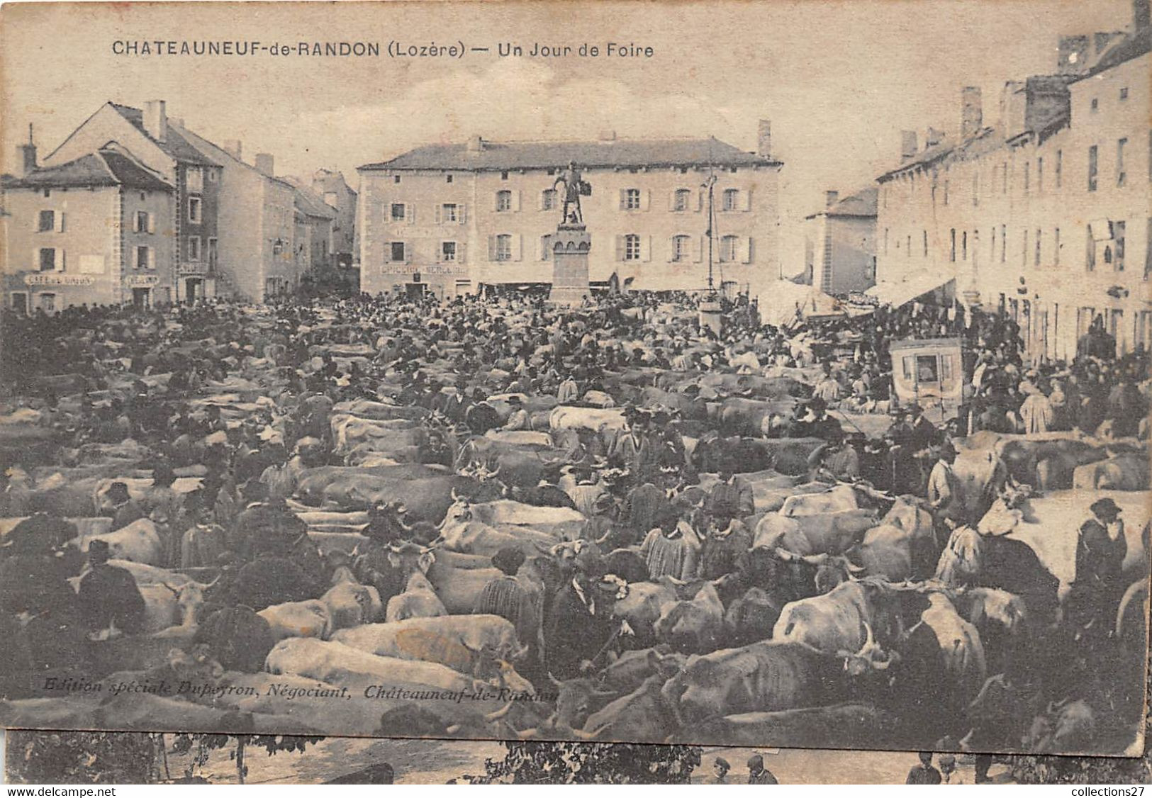 48-CHATEAUNEUF-DE-RANDON- UN JOUR DE FOIRE - Chateauneuf De Randon