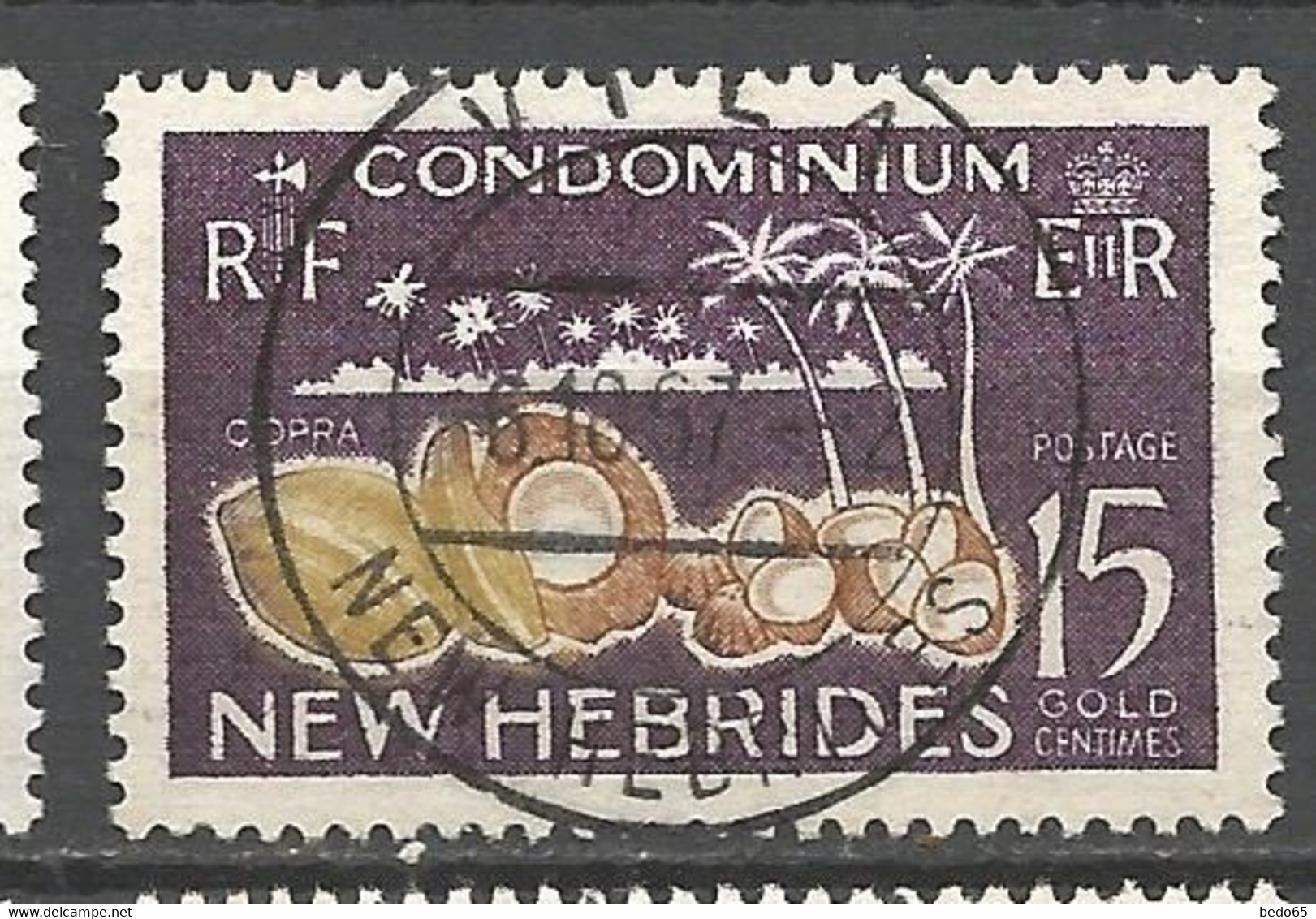 NOUVELLE-HEBRIDES N° 208 CACHET VILA - Used Stamps