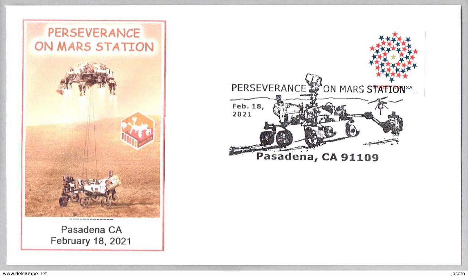 PERSEVERANCE ON MARS - Llegada Del Rover PERSEVERANCE A Marte. Pasadena CA 2021 - Nordamerika