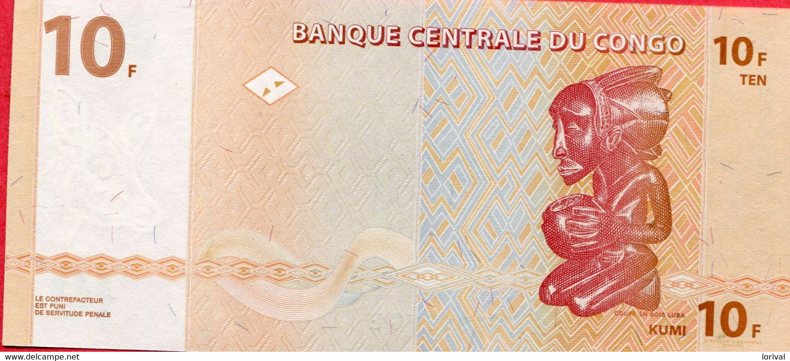 10 Francs 2003 Neuf 3 Euros - Republik Kongo (Kongo-Brazzaville)