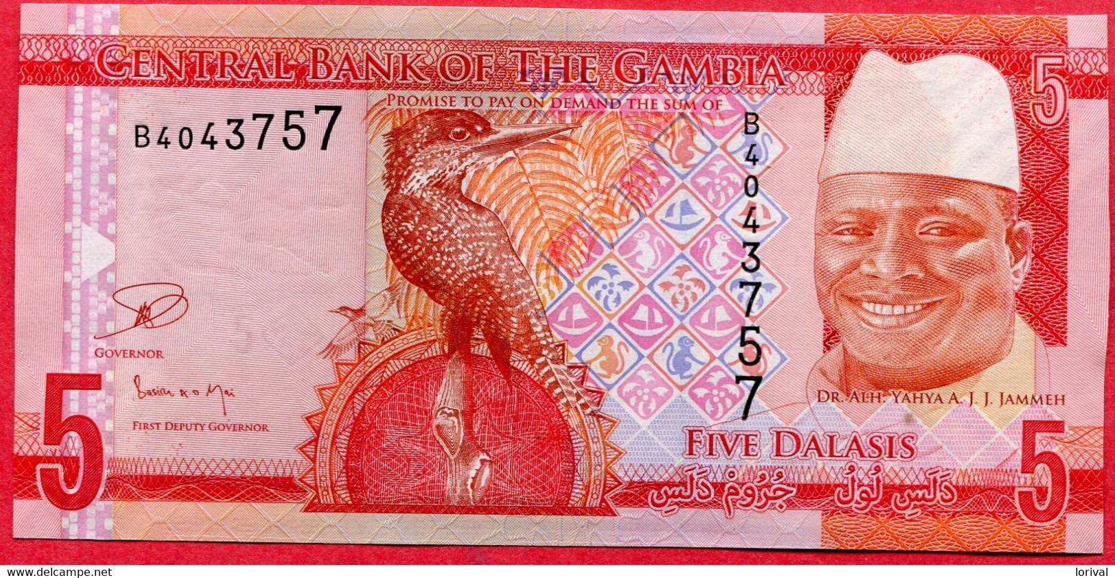 5 Dalasis Neuf 3 Euros - Gambia