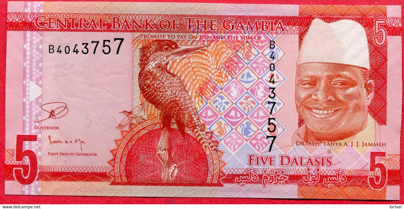 5 Dalasis Neuf 3 Euros - Gambie