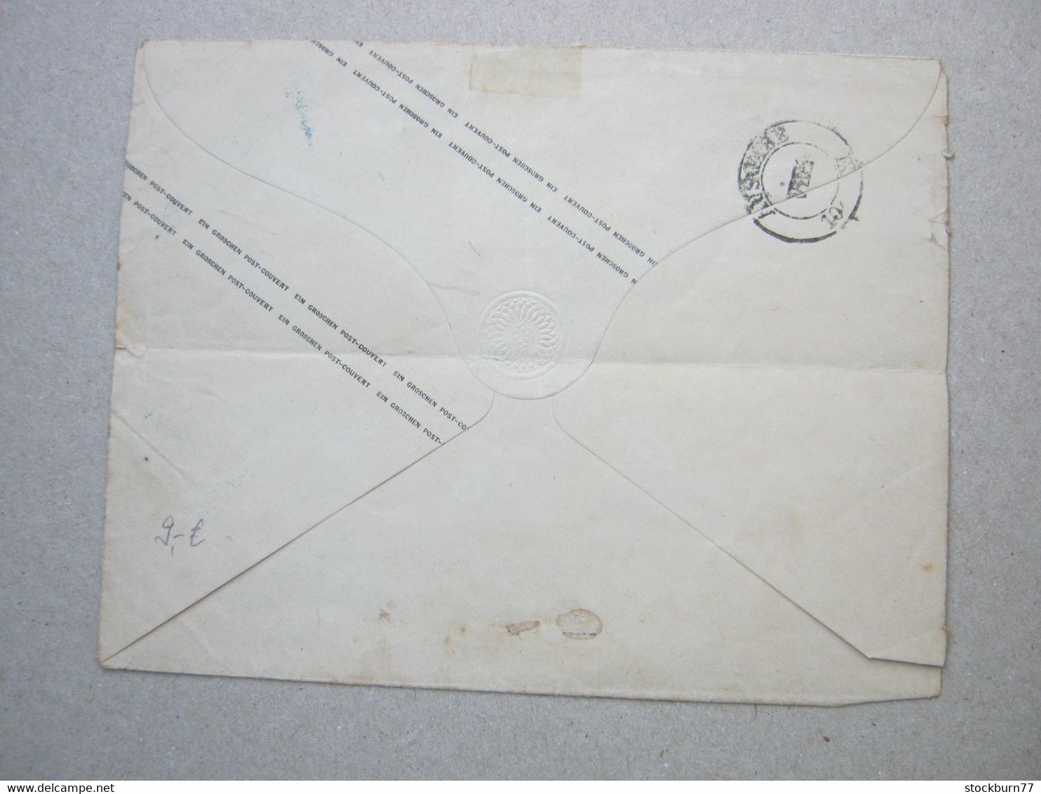 1868   , HALLE , Klarer Blauer Stempel Auf Brief , Altersspuren - Postwaardestukken
