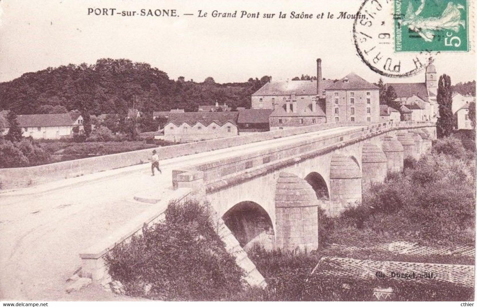 CPA PORT SUR SAONE 70 - Le Grand Pont Sur La Saône Et Le Moulin - Port-sur-Saône