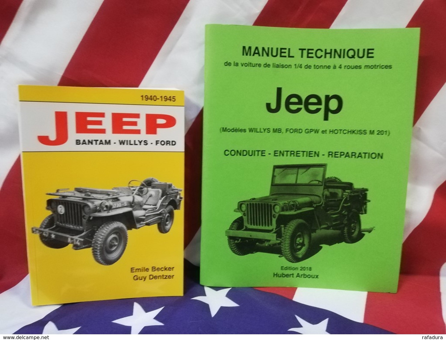 Best 2 Livres  BECKER Jeep Bantam Willys Ford M 201 + Manuel Technique JEEP 2018 - Véhicules