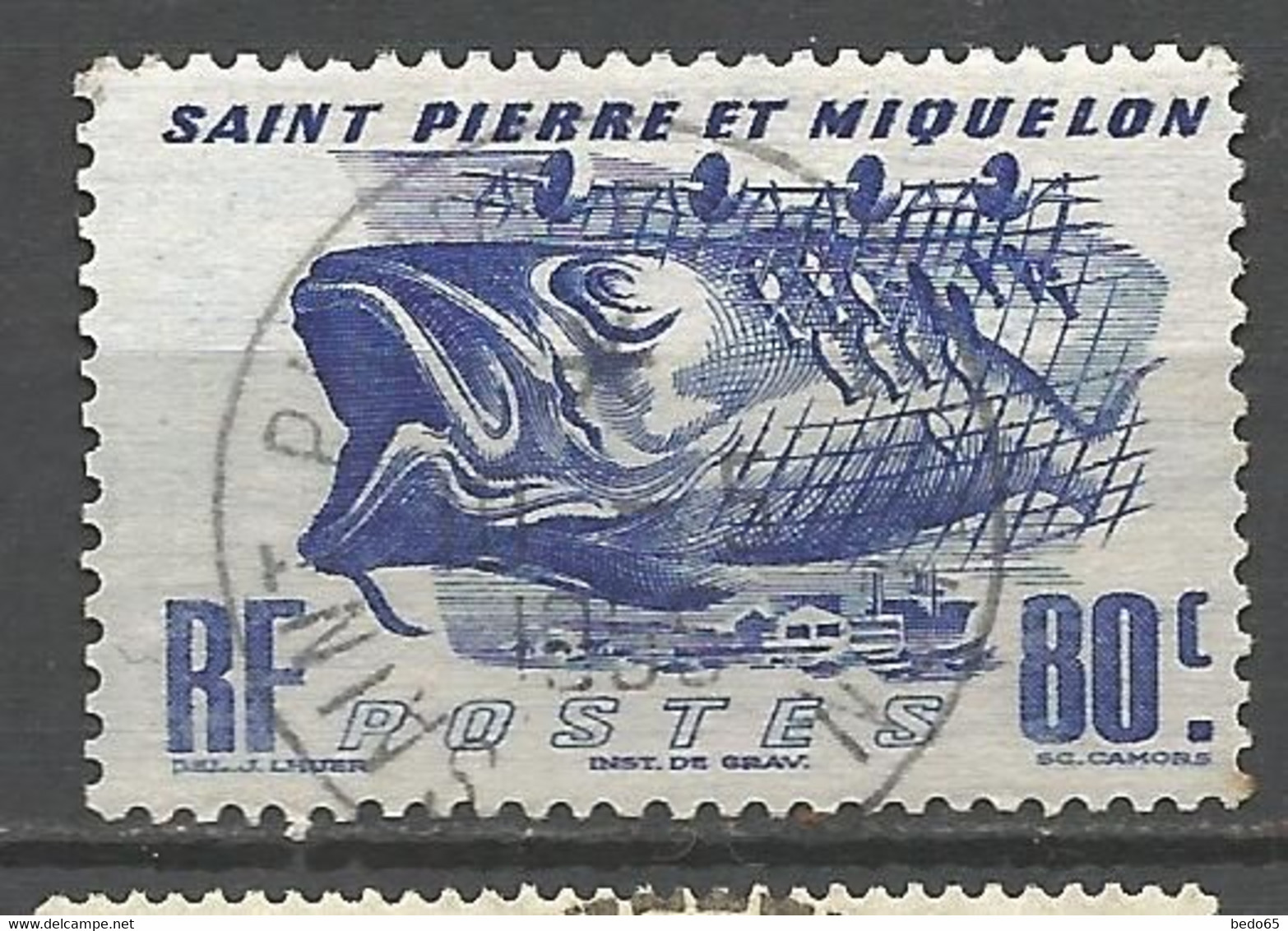 ST PIERRE ET MIQUELON N° 330 CACHET ST P ET MIQUELON - Used Stamps
