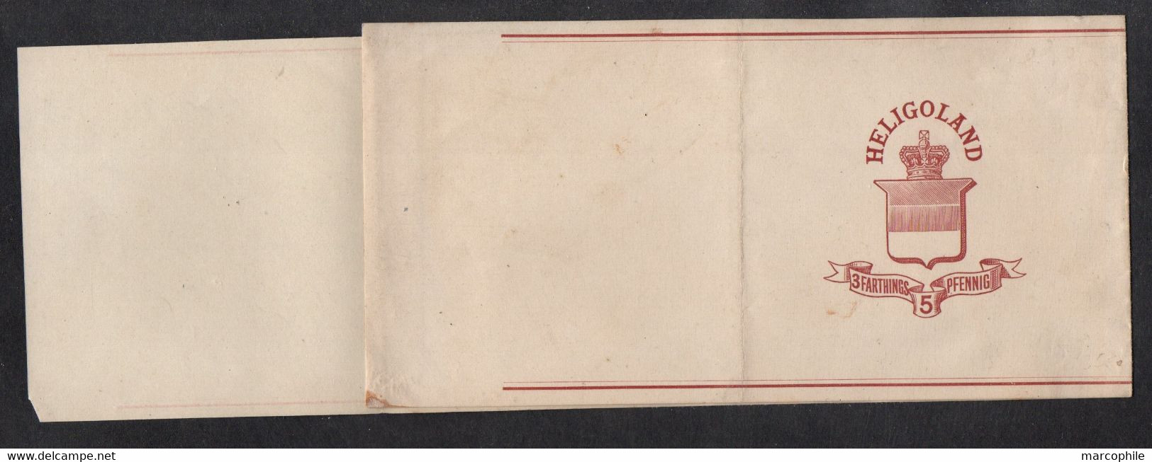 HELIGOLAND - HELGOLAND / 1878 ENTIER POSTAL - BANDE JOURNAL (ref 4554) - Heligoland (1867-1890)