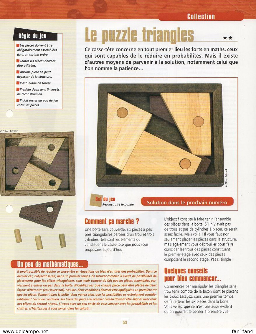 Casse-têtes - Le Puzzle Triangles - Casse-têtes