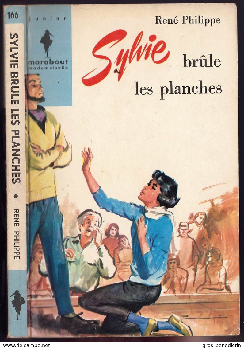 Marabout Junior Mademoiselle N°166 - René Philippe- "Sylvie Brûle Les Planches" - 1965 - #Ben&Mar&Mad&Syl - Marabout Junior