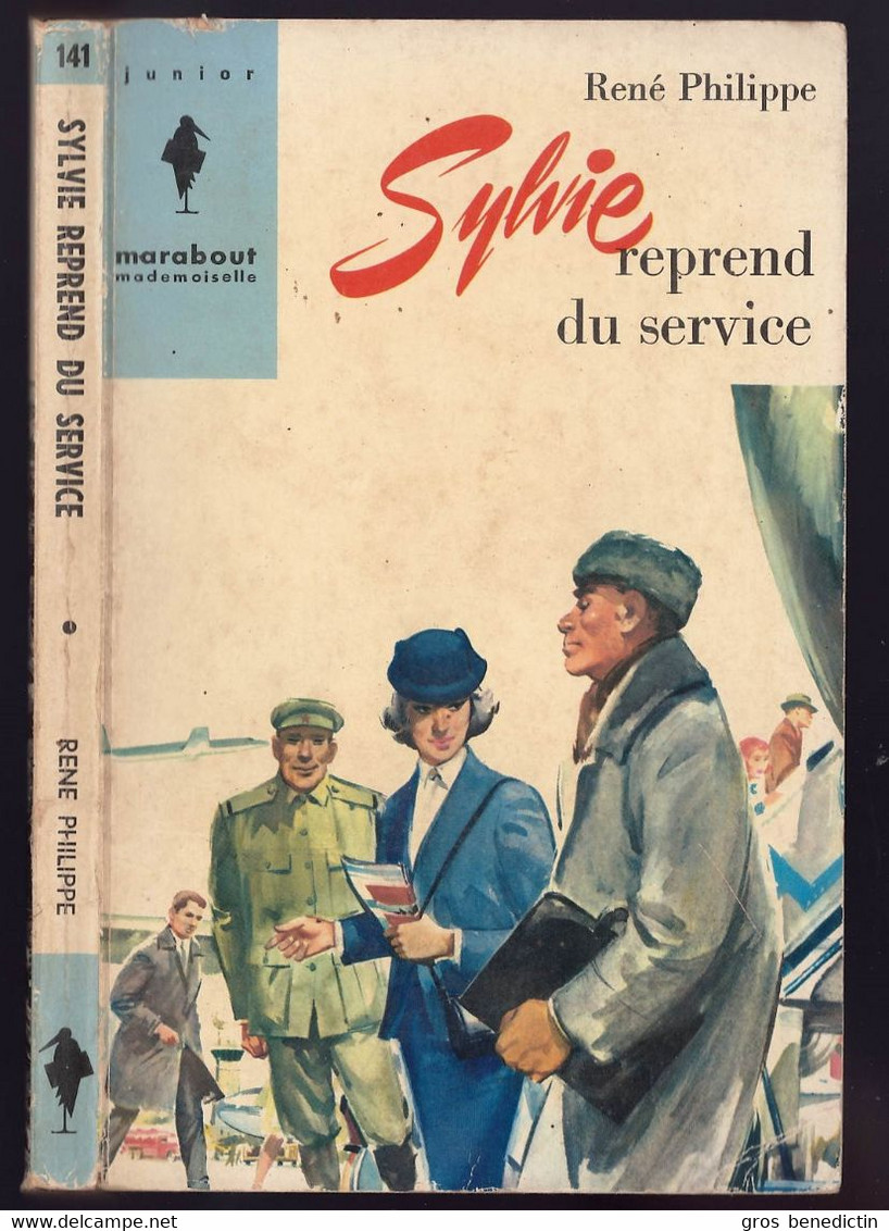 Marabout Junior Mademoiselle N°141 - René Philippe- "Sylvie Reprend Du Service" - 1963 - #Ben&Mar&Mad&Syl - Marabout Junior