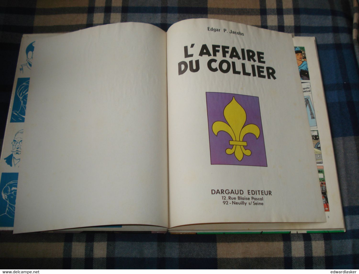 BLAKE Et MORTIMER : L'Affaire Du Collier /E.P. Jacobs - Rééd. Dargaud Lombard 1971 - ABE - Blake Et Mortimer