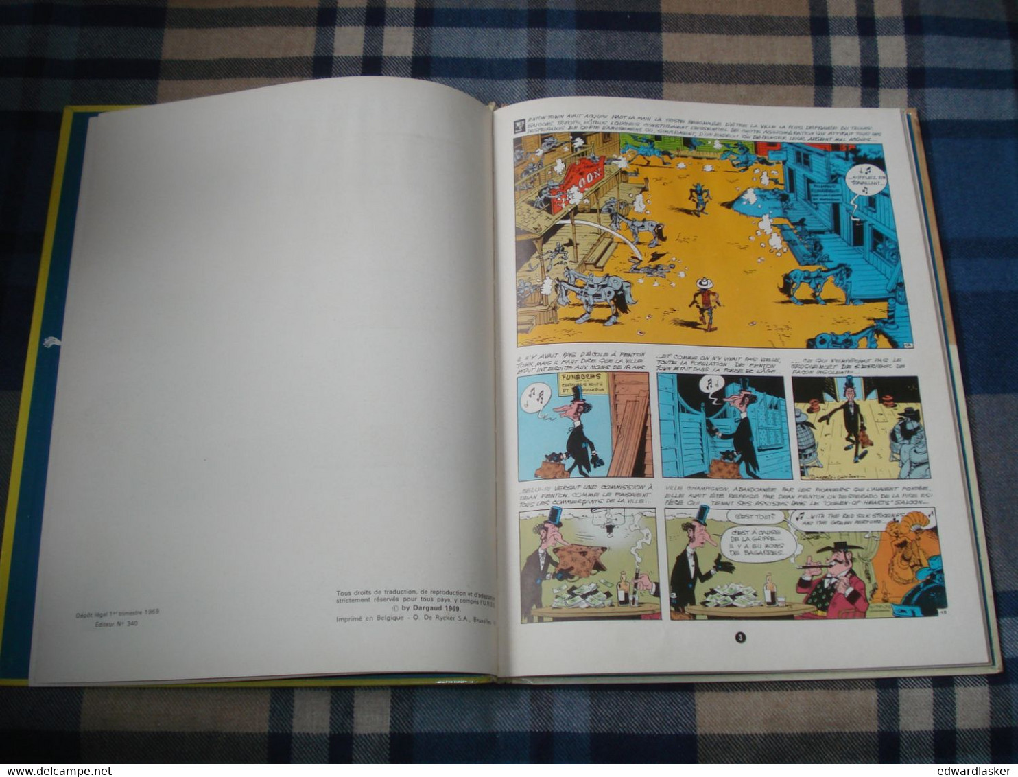 LUCKY LUKE : DALTON CITY - Dargaud - EO 1969 - Morris - Assez Bon état - Lucky Luke