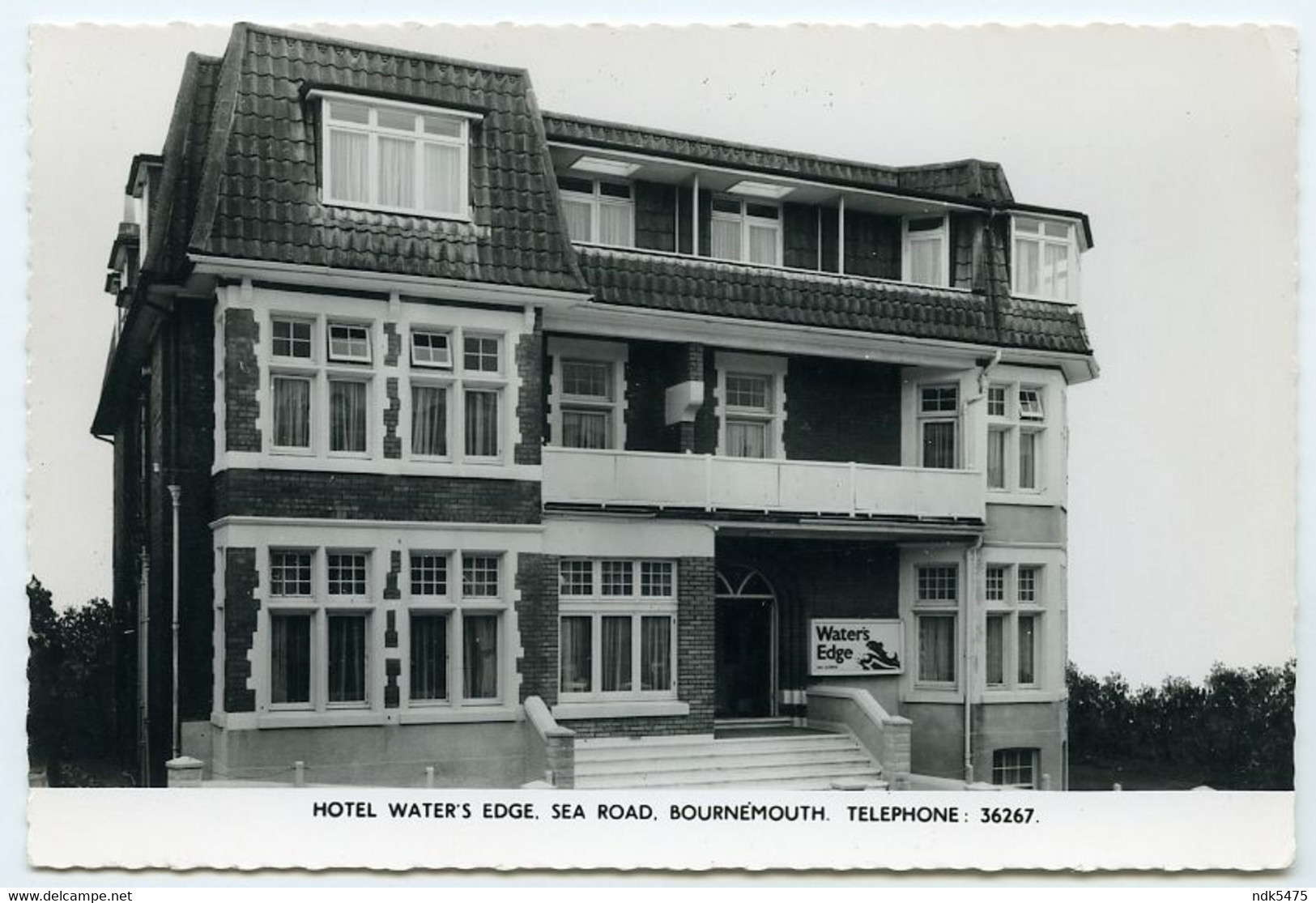 BOURNEMOUTH : HOTEL WATER'S EDGE, SEA ROAD - Bournemouth (avant 1972)