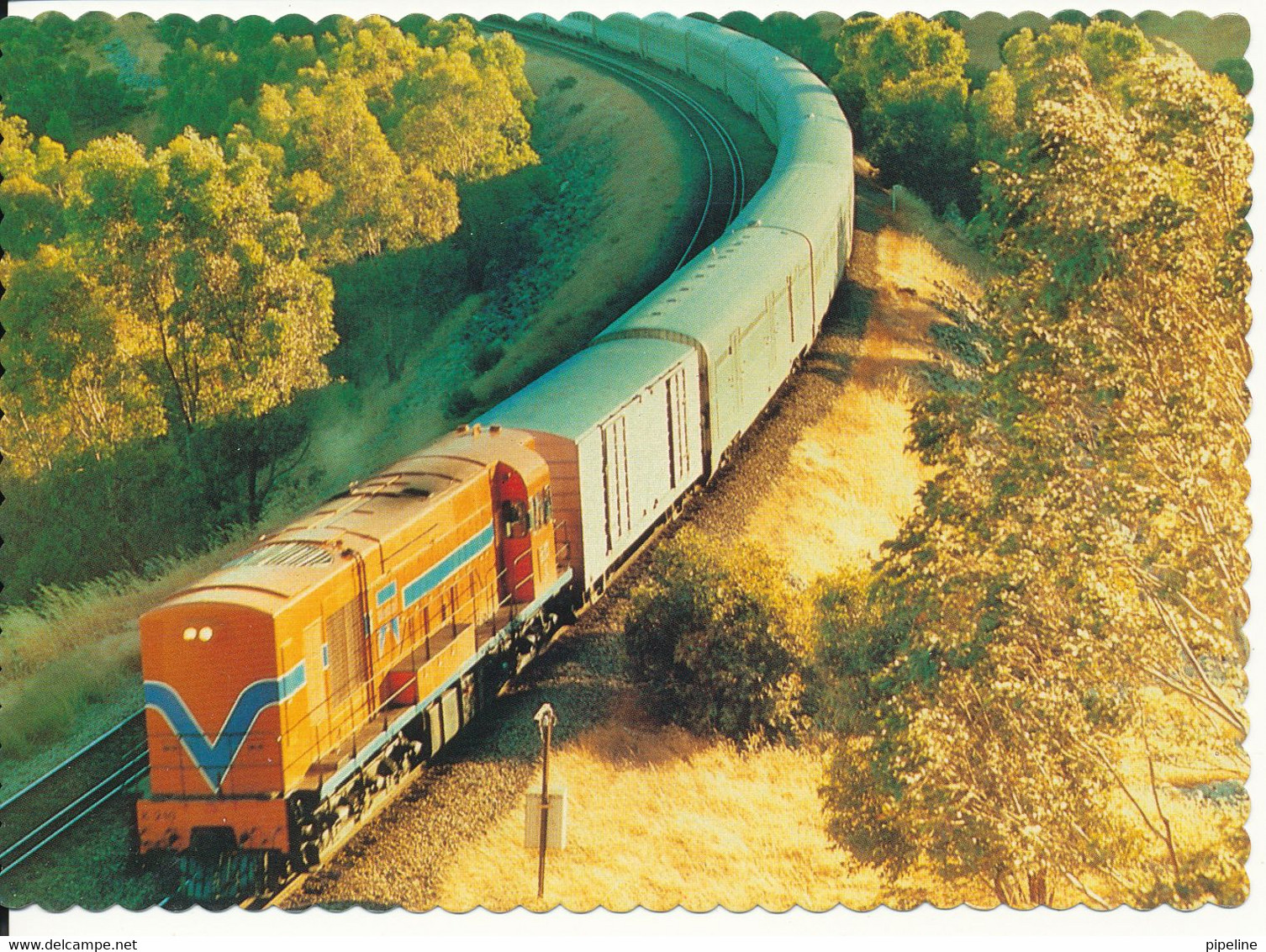 Australia Postcard Sent To Denmark 17-11-1993 (Indian Pacific In Avon Valley) - Other & Unclassified