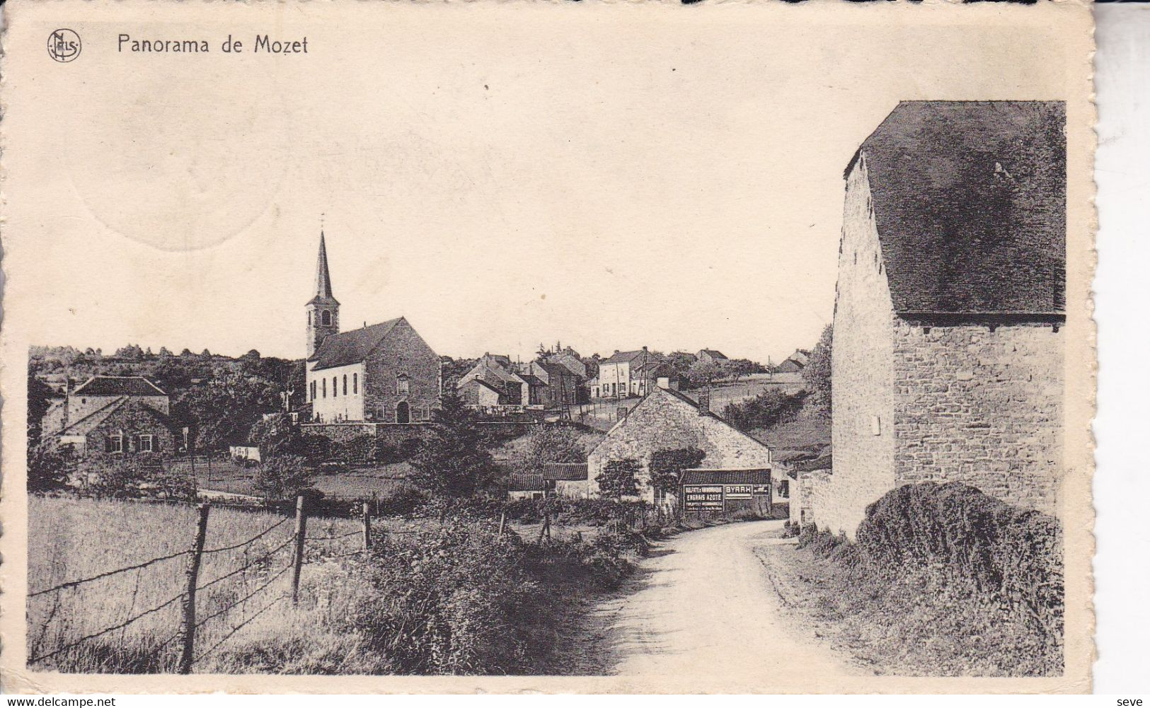 MOZET Panorama Carte Postée En 1951 - Gesves