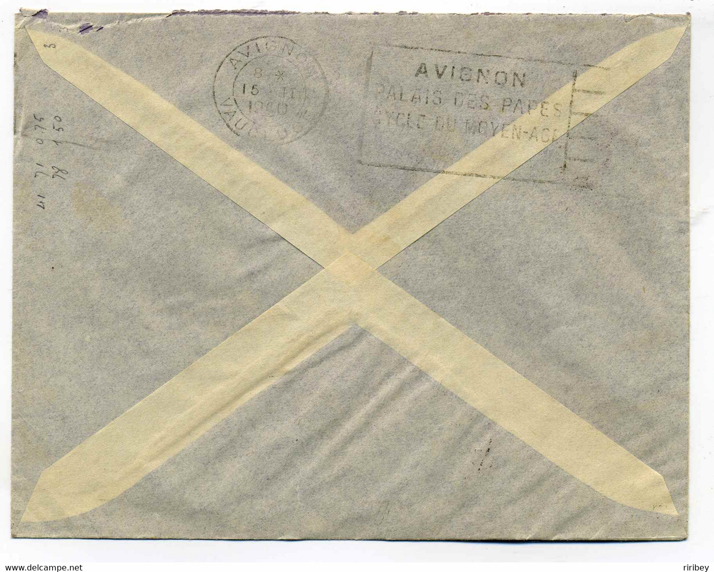 Lettre Par Avion De BAMAKO Pour AVIGNON / Soudan Français / 1940 / Société De Briqueteries - Lettres & Documents