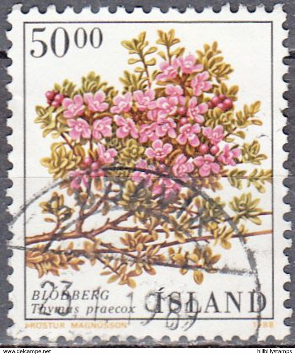 ICELAND  SCOTT NO  664   USED   YEAR  1988 - Used Stamps