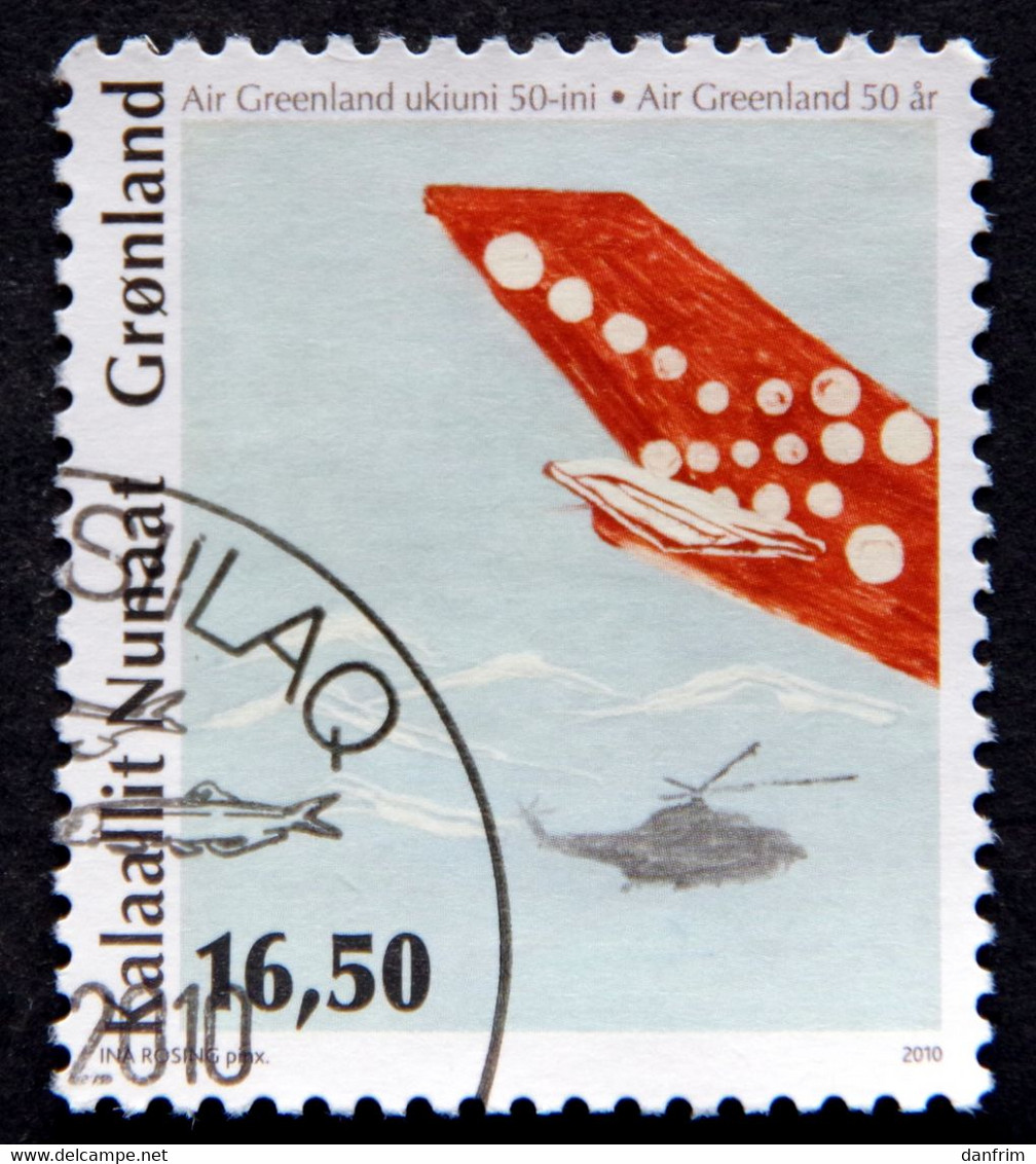 GREENLAND 2011  Airline "Air Greenland"  Minr.559 (O)   (lot H 204) - Gebraucht