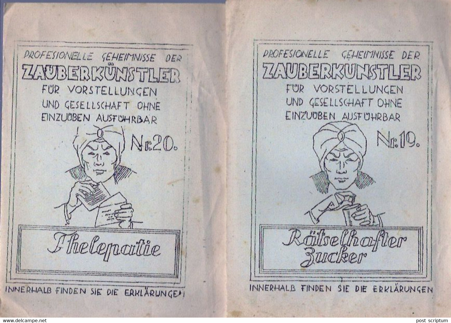 Revue - En Allemand - Magie - Profesionelle Geheimnisse Der Zauberkünstler - Nr 1 Bis 20 - Hobbies & Collections