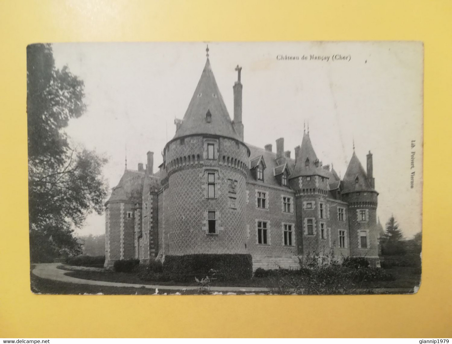 CARTOLINA POSTCARD FRANCIA FRANCE 1906 NANCAY CHATEAU BOLLO ALLEGORIE  OBLITERE' - Nançay