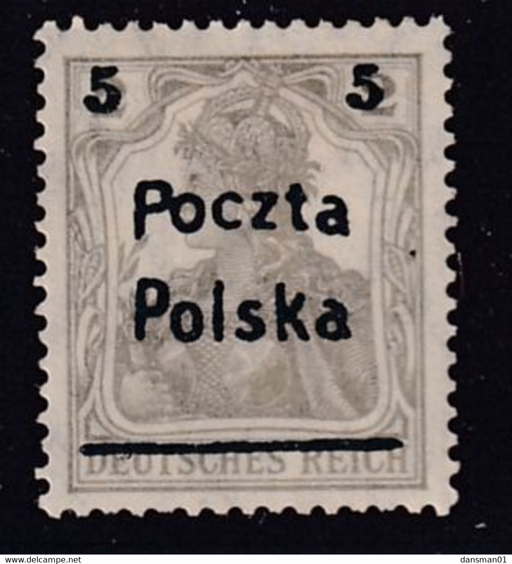 POLAND 1919 Poznan Fi 66 Mint Hinged - Unused Stamps