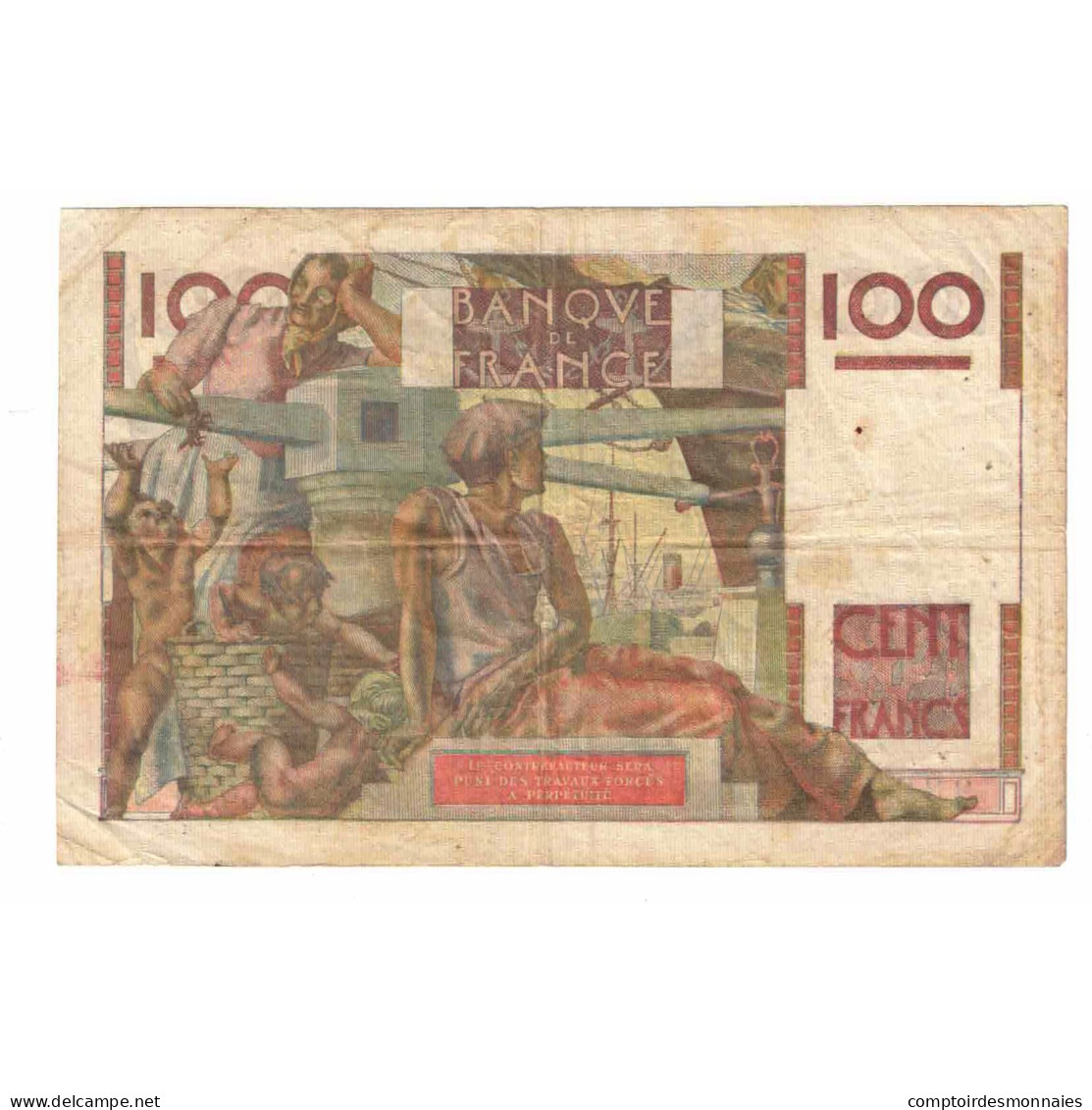 France, 100 Francs, Jeune Paysan, 1953, U.516, TTB, Fayette:28.35, KM:128d - 100 F 1945-1954 ''Jeune Paysan''